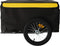 vidaXL - Fietstrailer - 45 - kg - ijzer - zwart - en - geel