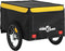 vidaXL - Fietstrailer - 45 - kg - ijzer - zwart - en - geel
