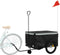vidaXL - Fietstrailer - 45 - kg - ijzer - zwart - en - grijs