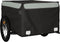 vidaXL - Fietstrailer - 45 - kg - ijzer - zwart - en - grijs