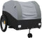 vidaXL - Fietstrailer - 45 - kg - ijzer - zwart - en - grijs