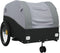 vidaXL - Fietstrailer - 45 - kg - ijzer - zwart - en - grijs