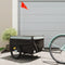vidaXL - Fietstrailer - 45 - kg - ijzer - zwart - en - grijs