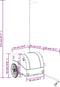 vidaXL - Fietstrailer - 45 - kg - ijzer - zwart - en - grijs