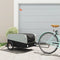 vidaXL - Fietstrailer - 45 - kg - ijzer - zwart - en - grijs