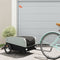 vidaXL - Fietstrailer - 45 - kg - ijzer - zwart - en - grijs