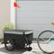 vidaXL - Fietstrailer - 45 - kg - ijzer - zwart - en - grijs