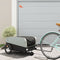 vidaXL - Fietstrailer - 45 - kg - ijzer - zwart - en - grijs