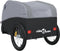 vidaXL - Fietstrailer - 45 - kg - ijzer - zwart - en - grijs
