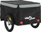 vidaXL - Fietstrailer - 45 - kg - ijzer - zwart - en - grijs