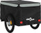 vidaXL - Fietstrailer - 45 - kg - ijzer - zwart - en - grijs