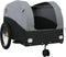 vidaXL - Fietstrailer - 45 - kg - ijzer - zwart - en - grijs