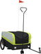 vidaXL - Fietstrailer - 45 - kg - ijzer - zwart - en - groen