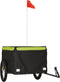 vidaXL - Fietstrailer - 45 - kg - ijzer - zwart - en - groen