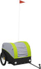 vidaXL - Fietstrailer - 45 - kg - ijzer - zwart - en - groen