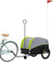 vidaXL - Fietstrailer - 45 - kg - ijzer - zwart - en - groen
