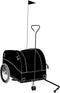 vidaXL - Fietstrailer - 45 - kg - ijzer - zwart - en - groen