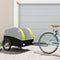 vidaXL - Fietstrailer - 45 - kg - ijzer - zwart - en - groen