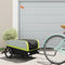 vidaXL - Fietstrailer - 45 - kg - ijzer - zwart - en - groen