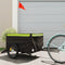vidaXL - Fietstrailer - 45 - kg - ijzer - zwart - en - groen