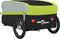 vidaXL - Fietstrailer - 45 - kg - ijzer - zwart - en - groen