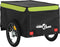 vidaXL - Fietstrailer - 45 - kg - ijzer - zwart - en - groen