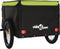 vidaXL - Fietstrailer - 45 - kg - ijzer - zwart - en - groen