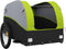 vidaXL - Fietstrailer - 45 - kg - ijzer - zwart - en - groen
