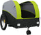 vidaXL - Fietstrailer - 45 - kg - ijzer - zwart - en - groen