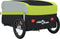 vidaXL - Fietstrailer - 45 - kg - ijzer - zwart - en - groen
