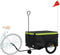 vidaXL - Fietstrailer - 45 - kg - ijzer - zwart - en - groen