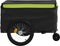vidaXL - Fietstrailer - 45 - kg - ijzer - zwart - en - groen
