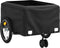 vidaXL - Fietstrailer - 45 - kg - ijzer - zwart - en - groen