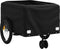 vidaXL - Fietstrailer - 45 - kg - ijzer - zwart - en - groen