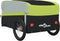 vidaXL - Fietstrailer - 45 - kg - ijzer - zwart - en - groen