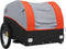 vidaXL - Fietstrailer - 45 - kg - ijzer - zwart - en - oranje