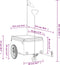 vidaXL - Fietstrailer - 45 - kg - ijzer - zwart - en - oranje