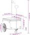 vidaXL - Fietstrailer - 45 - kg - ijzer - zwart - en - oranje