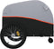 vidaXL - Fietstrailer - 45 - kg - ijzer - zwart - en - oranje