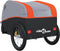 vidaXL - Fietstrailer - 45 - kg - ijzer - zwart - en - oranje