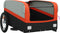 vidaXL - Fietstrailer - 45 - kg - ijzer - zwart - en - oranje