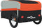 vidaXL - Fietstrailer - 45 - kg - ijzer - zwart - en - oranje