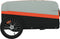 vidaXL - Fietstrailer - 45 - kg - ijzer - zwart - en - oranje