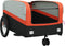 vidaXL - Fietstrailer - 45 - kg - ijzer - zwart - en - oranje