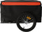 vidaXL - Fietstrailer - 45 - kg - ijzer - zwart - en - oranje