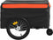 vidaXL - Fietstrailer - 45 - kg - ijzer - zwart - en - oranje