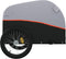 vidaXL - Fietstrailer - 45 - kg - ijzer - zwart - en - oranje