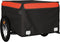 vidaXL - Fietstrailer - 45 - kg - ijzer - zwart - en - oranje