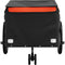 vidaXL - Fietstrailer - 45 - kg - ijzer - zwart - en - oranje