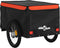 vidaXL - Fietstrailer - 45 - kg - ijzer - zwart - en - oranje